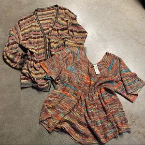 Bundle of Two (2) Rainbow Sweaters/Cardigans!! #AQ2